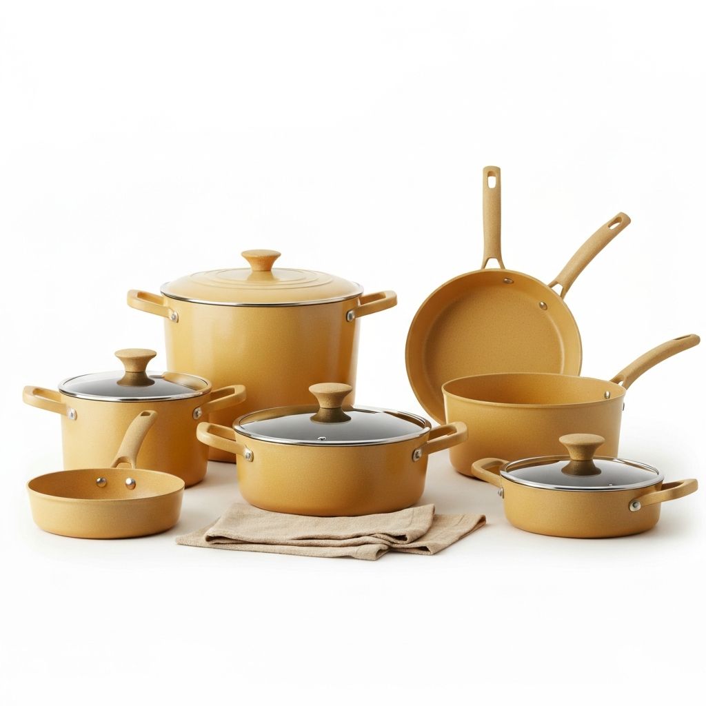 Complete Paula Deen cookware set display