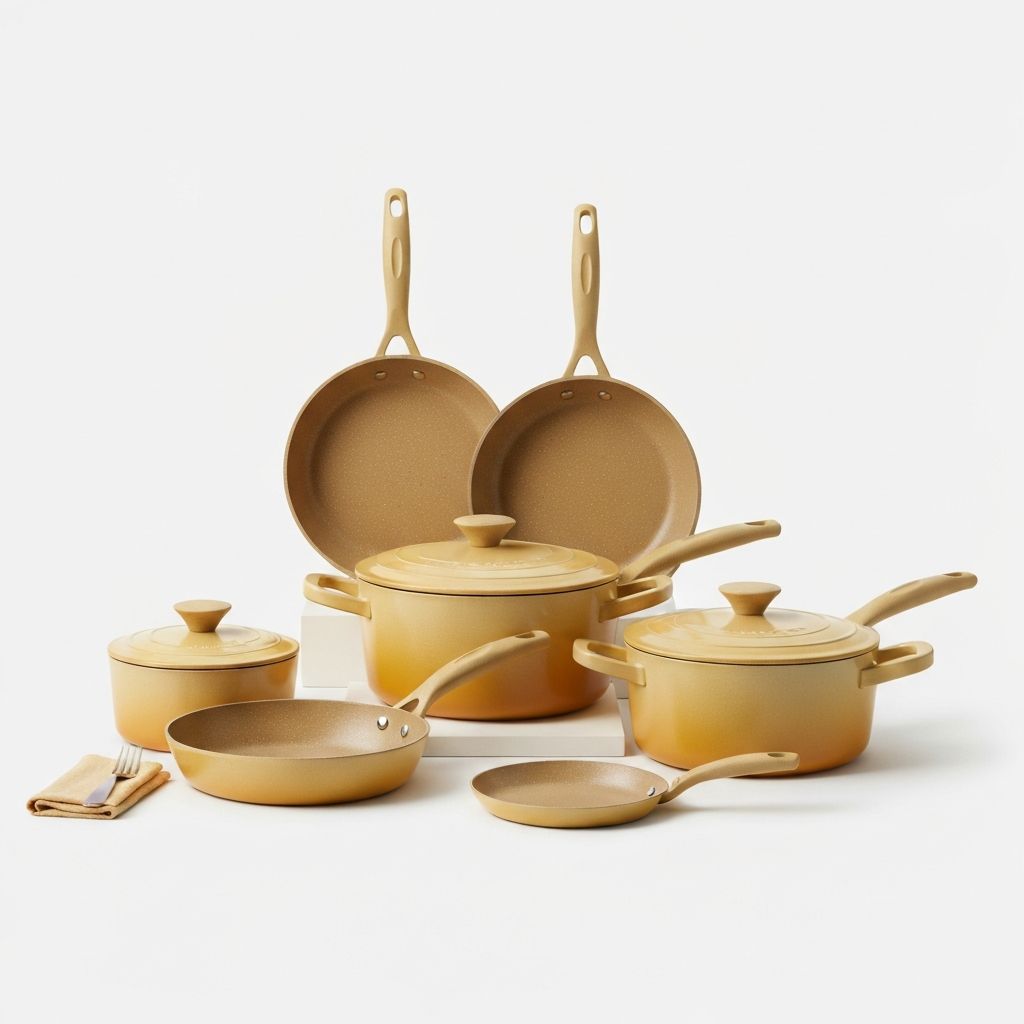 Paula Deen Signature Collection - Speckled Porcelain Cookware in Butter Yellow